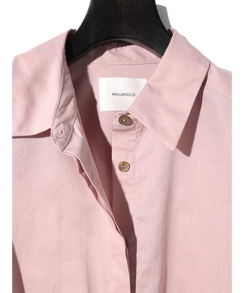 MIDIUMISOLID(ミディウミソリッド)の「MIDIUMISOLID for Ladies ワイドスリーブシャツ(シャツ/ブラウス・レディース・ピンク/オフホワイト/グレー/ブラック・FREE)」の9枚目の写真