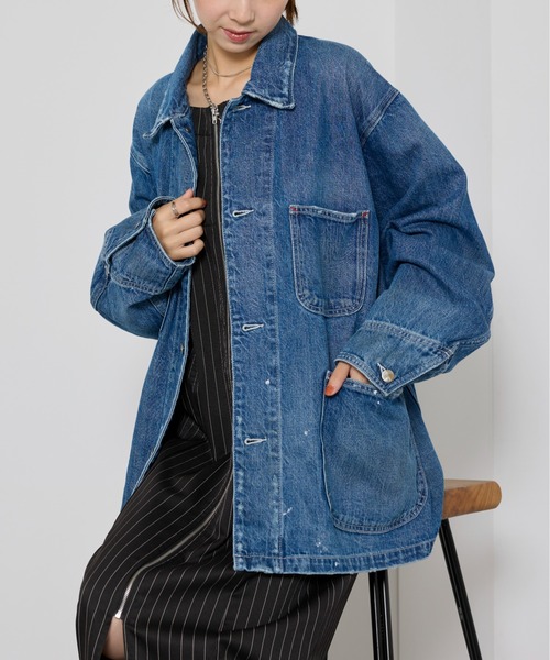 セール】【RED CARD】デニムジャケット Chore Coat カバーオール ユニ