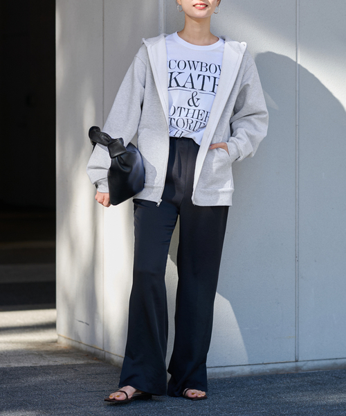 FRAMeWORK(フレームワーク)の「【LOS ANGELES APPAREL / ロサンゼルスアパレル】 HOOD SWEAT SHIRT(パーカー・レディース・ライトグレー/ホワイト・SMALL)」の14枚目の写真
