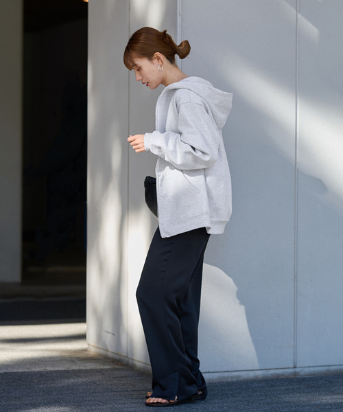 FRAMeWORK(フレームワーク)の「【LOS ANGELES APPAREL / ロサンゼルスアパレル】 HOOD SWEAT SHIRT(パーカー・レディース・ライトグレー/ホワイト・SMALL)」の16枚目の写真