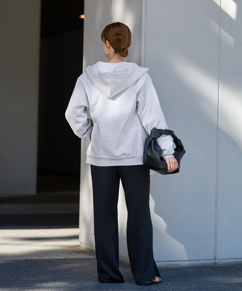 FRAMeWORK(フレームワーク)の「【LOS ANGELES APPAREL / ロサンゼルスアパレル】 HOOD SWEAT SHIRT(パーカー・レディース・ライトグレー/ホワイト・SMALL)」の17枚目の写真