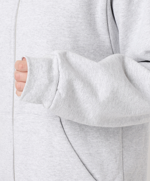 FRAMeWORK(フレームワーク)の「【LOS ANGELES APPAREL / ロサンゼルスアパレル】 HOOD SWEAT SHIRT(パーカー・レディース・ライトグレー/ホワイト・SMALL)」の3枚目の写真
