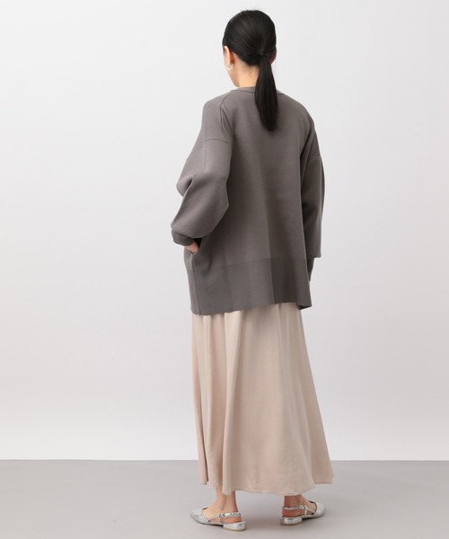 A part by（アパートバイ）の「キュプラフレアスカート（スカート・レディース・チャコールグレー/ピンク系その他・FREE）」の15枚目の写真