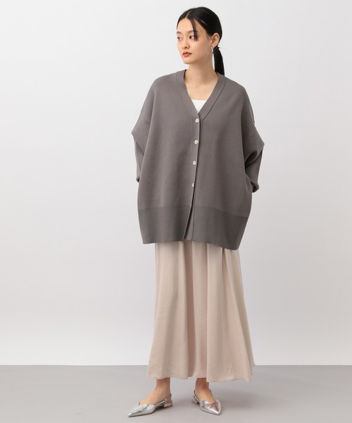 A part by（アパートバイ）の「キュプラフレアスカート（スカート・レディース・チャコールグレー/ピンク系その他・FREE）」の16枚目の写真