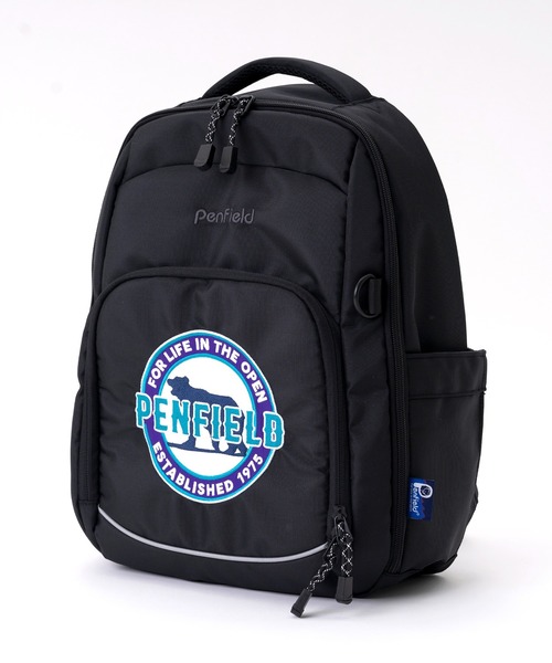 PEN FIELD(ペンフィールド)の「【EC別注】Penfield ペンフィールド ブランド サークル ロゴ 刺繍 ワッペン 容量約15L リュックサック(バックパック/リュック・キッズ・パープル/ブラック/ブルー・FREE)」の4枚目の写真