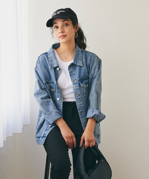 coca(coca)(コカ)の「ロゴ刺繍キャップ(キャップ・レディース・ブラック/ネイビー・ONE SIZE)」の4枚目の写真