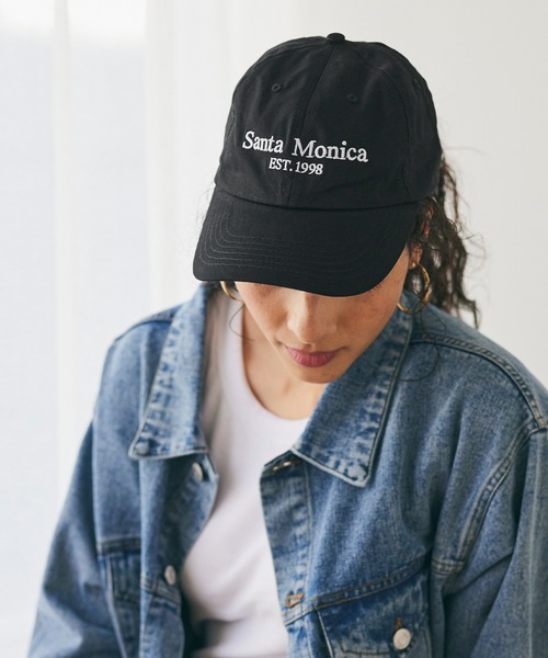 coca(coca)(コカ)の「ロゴ刺繍キャップ(キャップ・レディース・ブラック/ネイビー・ONE SIZE)」の5枚目の写真
