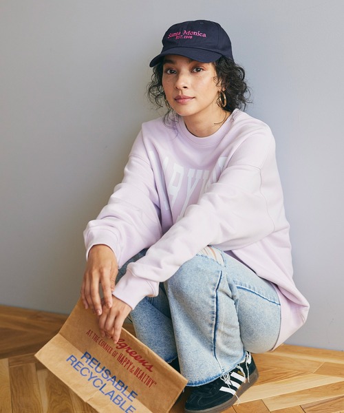 coca(coca)(コカ)の「ロゴ刺繍キャップ(キャップ・レディース・ブラック/ネイビー・ONE SIZE)」の8枚目の写真