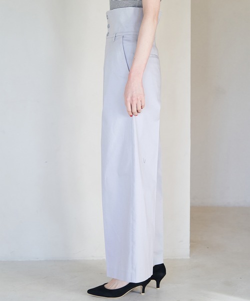 最終価格 【美品】 ROPE PICNIC ベージュ パンツスーツ 38 M ロペピクニック☆ベージュ上品ワイドパンツ☆ （ROPE PICNIC
