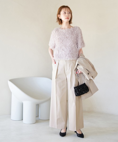 セール】防汚加工/タックワイドパンツ（その他パンツ）｜ROPE' PICNIC