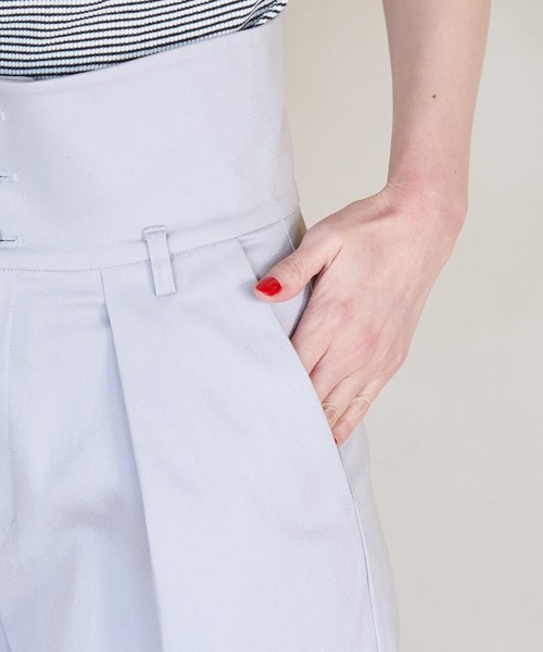 ROPE' PICNIC(ロペピクニック)の「防汚加工/タックワイドパンツ(その他パンツ・レディース・サックスブルー/ベージュ/ネイビー/ホワイト・40/38/36)」の9枚目の写真