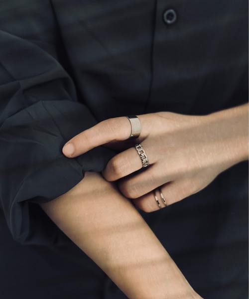 Burner（バーナー）の「【OKUOKU　0909】リング  oku-shop-ris-1（リング・レディース・ブラック/シルバー・FREE）」の7枚目の写真