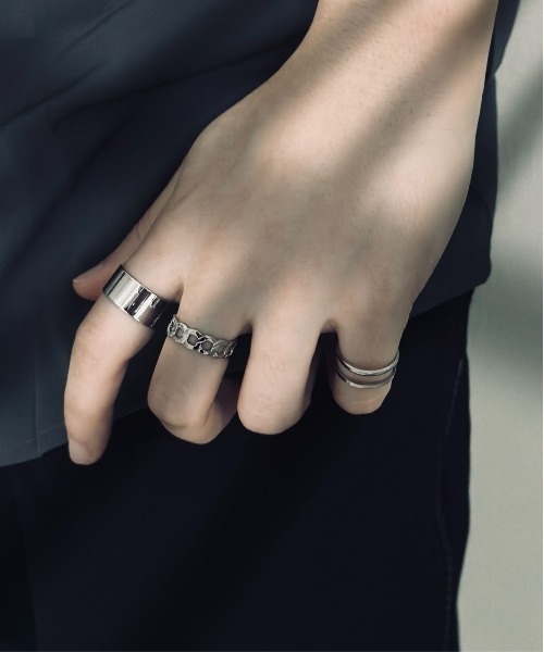 Burner（バーナー）の「【OKUOKU　0909】リング  oku-shop-ris-1（リング・レディース・ブラック/シルバー・FREE）」の8枚目の写真