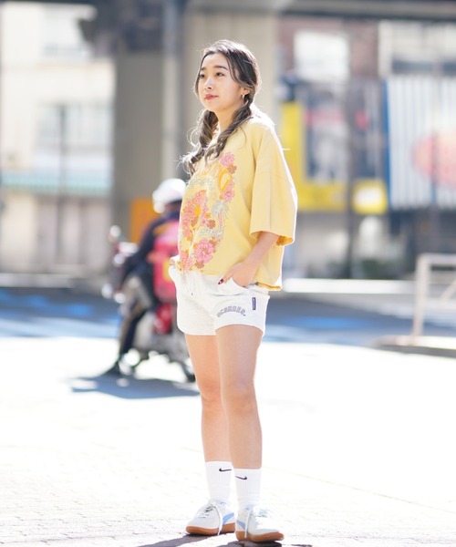 BILLABONG(ビラボン)の「BILLABONG/ビラボン Tシャツ ワイドルーズシルエット クロップド丈 BE013-207(Tシャツ/カットソー・レディース・ライトブルー/ホワイト/イエロー/スミクロ・M)」の10枚目の写真