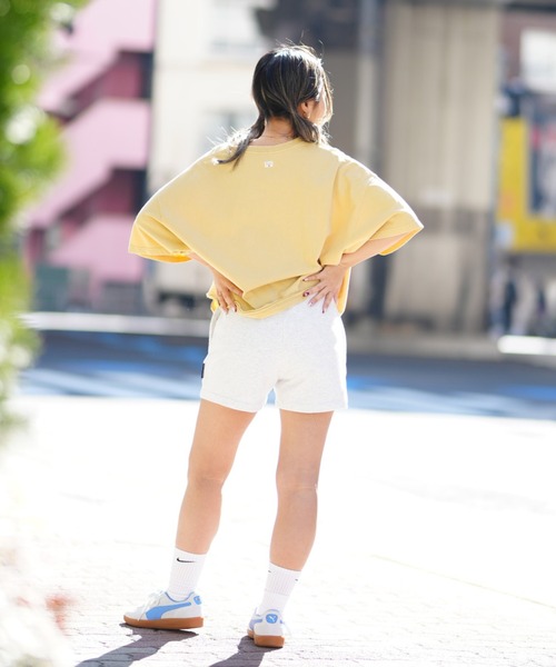 BILLABONG(ビラボン)の「BILLABONG/ビラボン Tシャツ ワイドルーズシルエット クロップド丈 BE013-207(Tシャツ/カットソー・レディース・ライトブルー/ホワイト/イエロー/スミクロ・M)」の12枚目の写真