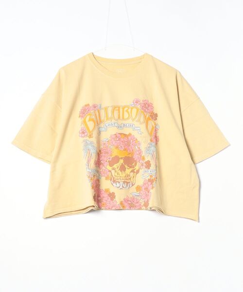 BILLABONG(ビラボン)の「BILLABONG/ビラボン Tシャツ ワイドルーズシルエット クロップド丈 BE013-207(Tシャツ/カットソー・レディース・ライトブルー/ホワイト/イエロー/スミクロ・M)」の14枚目の写真