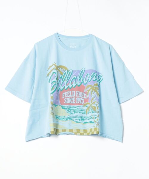 BILLABONG(ビラボン)の「BILLABONG/ビラボン Tシャツ ワイドルーズシルエット クロップド丈 BE013-207(Tシャツ/カットソー・レディース・ライトブルー/ホワイト/イエロー/スミクロ・M)」の17枚目の写真