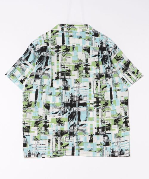 ＪＵＧＬＡＮＳ（ユグランス）の「【many men, many minds.】ジオメトリック柄オープンシャツ/メンズ（シャツ/ブラウス・メンズ・イエロー/ブルー・M/L/XL）」の3枚目の写真