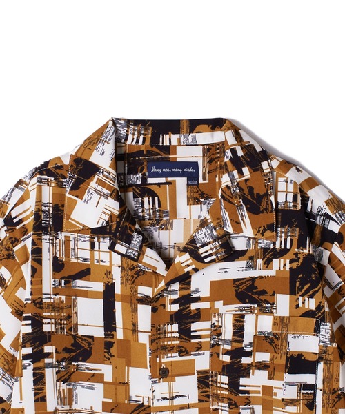 ＪＵＧＬＡＮＳ（ユグランス）の「【many men, many minds.】ジオメトリック柄オープンシャツ/メンズ（シャツ/ブラウス・メンズ・イエロー/ブルー・M/L/XL）」の9枚目の写真