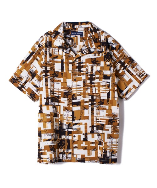 ＪＵＧＬＡＮＳ（ユグランス）の「【many men, many minds.】ジオメトリック柄オープンシャツ/メンズ（シャツ/ブラウス・メンズ・イエロー/ブルー・M/L/XL）」の6枚目の写真