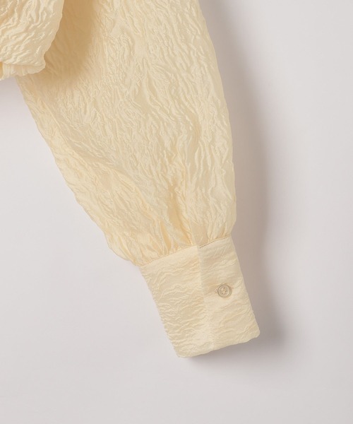 Heather(ヘザー)の「エンボスオフショルブラウス 111451(シャツ/ブラウス・レディース・ホワイト/ブラック/イエロー・FREE)」の8枚目の写真