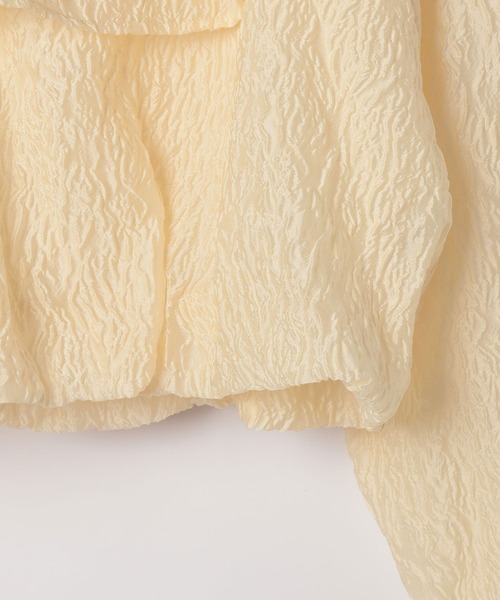 Heather(ヘザー)の「エンボスオフショルブラウス 111451(シャツ/ブラウス・レディース・ホワイト/ブラック/イエロー・FREE)」の9枚目の写真