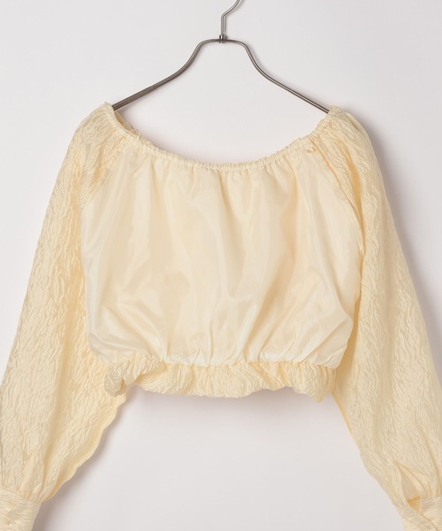 Heather(ヘザー)の「エンボスオフショルブラウス 111451(シャツ/ブラウス・レディース・ホワイト/ブラック/イエロー・FREE)」の11枚目の写真