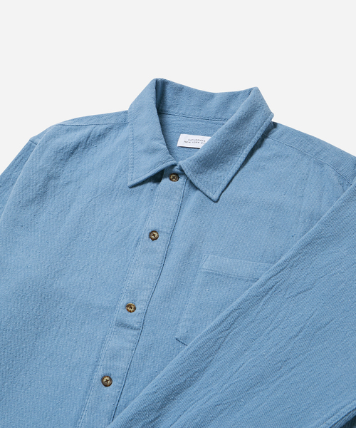 Saturdays NYC(サタデーズ ニューヨークシティ )の「Broome Boucle Knit Ls Shirt(シャツ/ブラウス・メンズ・サックスブルー・L/M/S)」の5枚目の写真