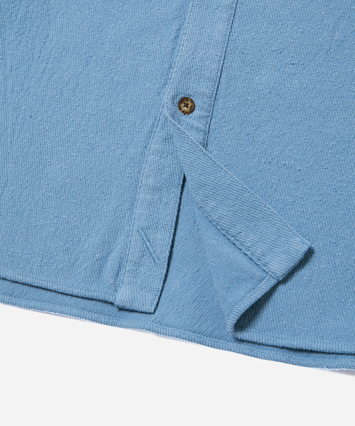 Saturdays NYC(サタデーズ ニューヨークシティ )の「Broome Boucle Knit Ls Shirt(シャツ/ブラウス・メンズ・サックスブルー・L/M/S)」の7枚目の写真
