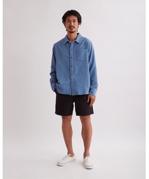 Saturdays NYC(サタデーズ ニューヨークシティ )の「Broome Boucle Knit Ls Shirt(シャツ/ブラウス・メンズ・サックスブルー・L/M/S)」の3枚目の写真