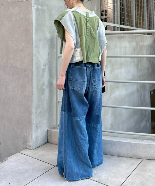 etsinta（エシンタ）の「【etsinta/エシンタ】リメイクワッフルクロップドベスト（ベスト・レディース・グレー/オフホワイト/ブラック・ONE SIZE）」の19枚目の写真