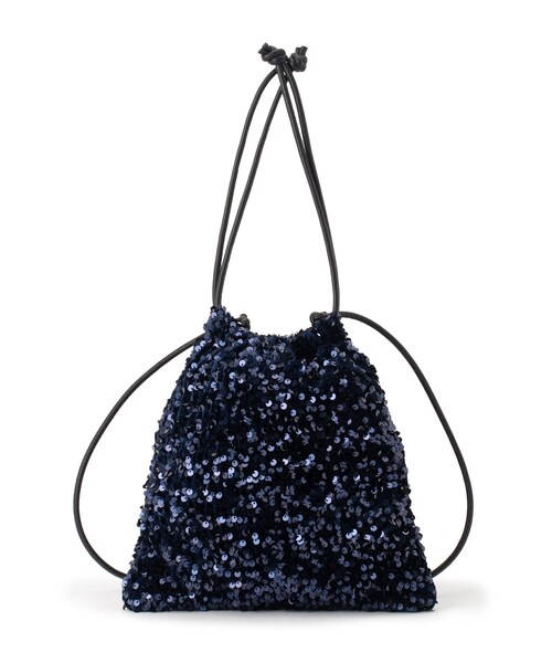 grove(グローブ)の「◆スパンコール巾着ショルダー(ショルダーバッグ・レディース・ネイビー系3/グレー系3/ブラック系3・00)」の12枚目の写真