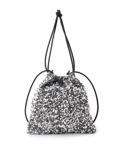 grove(グローブ)の「◆スパンコール巾着ショルダー(ショルダーバッグ・レディース・ネイビー系3/グレー系3/ブラック系3・00)」の13枚目の写真