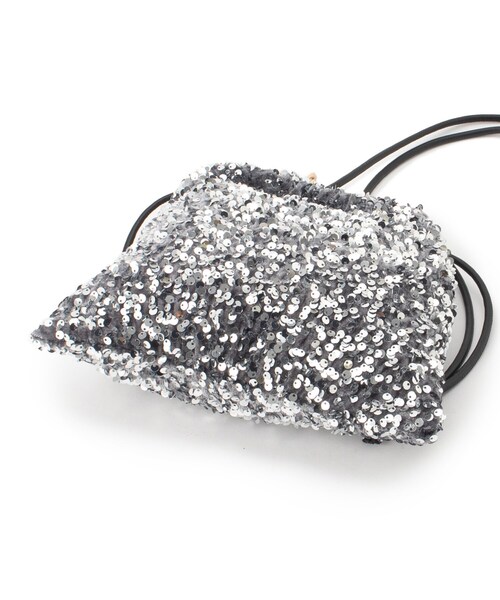 grove(グローブ)の「◆スパンコール巾着ショルダー(ショルダーバッグ・レディース・ネイビー系3/グレー系3/ブラック系3・00)」の16枚目の写真