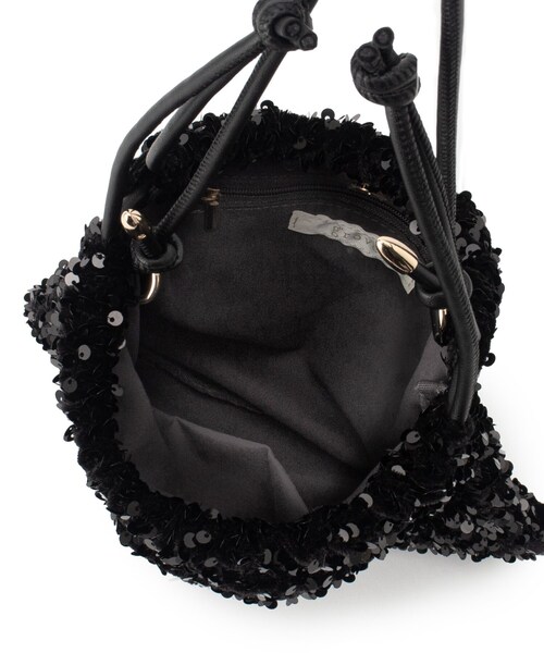 grove(グローブ)の「◆スパンコール巾着ショルダー(ショルダーバッグ・レディース・ネイビー系3/グレー系3/ブラック系3・00)」の17枚目の写真