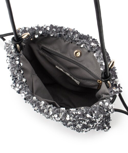 grove(グローブ)の「◆スパンコール巾着ショルダー(ショルダーバッグ・レディース・ネイビー系3/グレー系3/ブラック系3・00)」の19枚目の写真