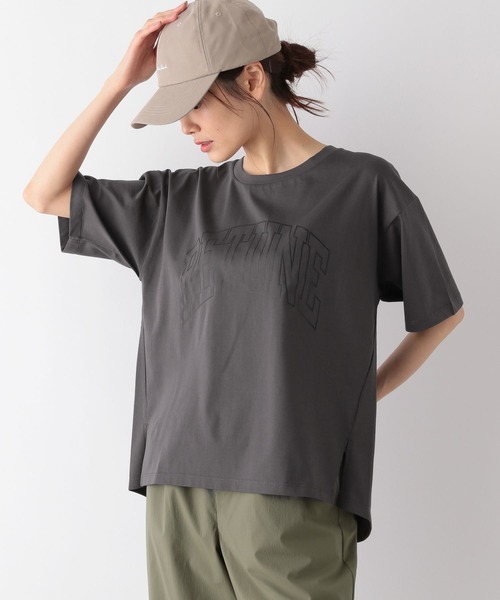 GLOBAL WORK(グローバルワーク)の「リッチクリーンプリントT/987156(Tシャツ/カットソー・レディース・スミクロ/モカ/ホワイト系4/ホワイト系5/ホワイト系6/ホワイト系7/ホワイト系8/ブラック系9/ネイビー系8/チャコール/ブラック系/ホワイト系3/ホワイト系2・MEDIUM/LARGE)」の12枚目の写真