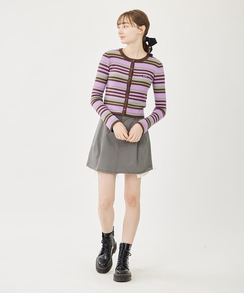 MILKFED.（ミルクフェド）の「CUT-OFF SKIRT（スカート・レディース・ネイビー/ベージュ/グレー・M/S）」の10枚目の写真
