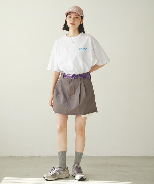 MILKFED.（ミルクフェド）の「CUT-OFF SKIRT（スカート・レディース・ネイビー/ベージュ/グレー・M/S）」の21枚目の写真
