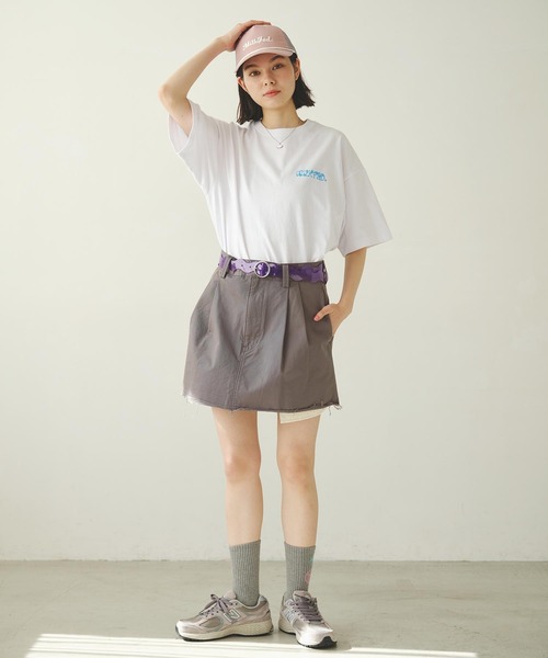 MILKFED.（ミルクフェド）の「CUT-OFF SKIRT（スカート・レディース・ネイビー/ベージュ/グレー・M/S）」の22枚目の写真