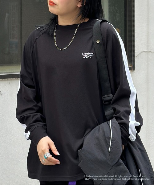 Reebok（リーボック）の「ライン切替T（Tシャツ/カットソー・メンズ・ネイビー/ホワイト/ブラック・MEDIUM/LARGE）」の3枚目の写真