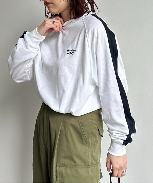 Reebok（リーボック）の「ライン切替T（Tシャツ/カットソー・メンズ・ネイビー/ホワイト/ブラック・MEDIUM/LARGE）」の4枚目の写真