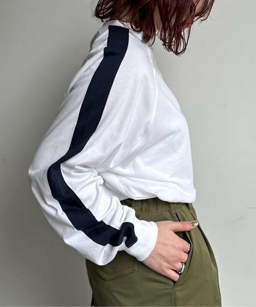 Reebok（リーボック）の「ライン切替T（Tシャツ/カットソー・メンズ・ネイビー/ホワイト/ブラック・MEDIUM/LARGE）」の7枚目の写真