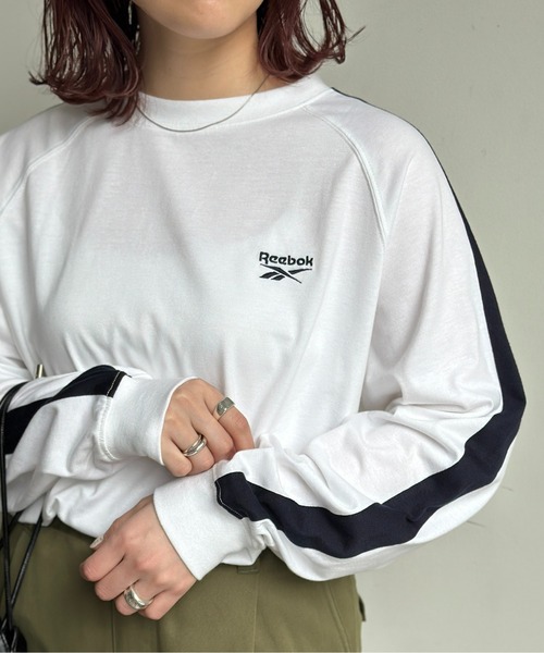 Reebok（リーボック）の「ライン切替T（Tシャツ/カットソー・メンズ・ネイビー/ホワイト/ブラック・MEDIUM/LARGE）」の9枚目の写真