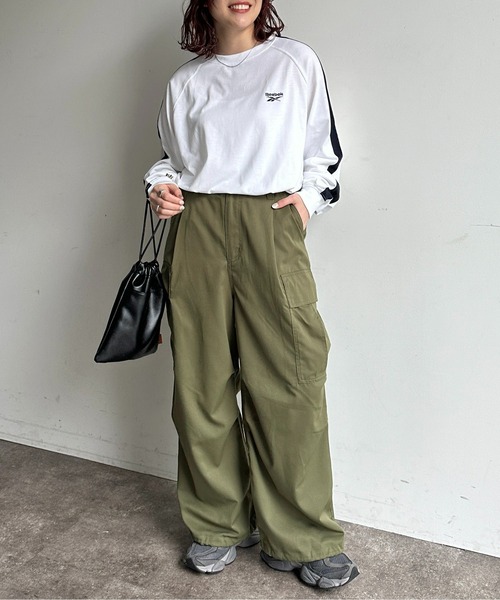 Reebok（リーボック）の「ライン切替T（Tシャツ/カットソー・メンズ・ネイビー/ホワイト/ブラック・MEDIUM/LARGE）」の10枚目の写真