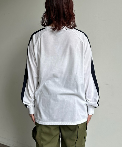 Reebok（リーボック）の「ライン切替T（Tシャツ/カットソー・メンズ・ネイビー/ホワイト/ブラック・MEDIUM/LARGE）」の13枚目の写真