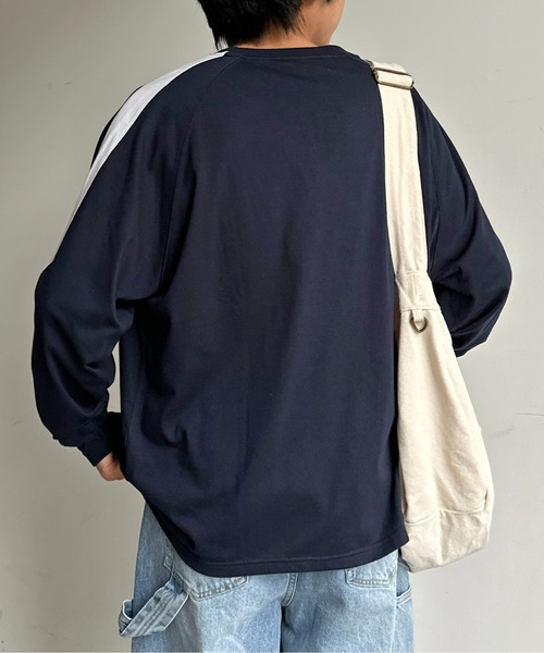 Reebok（リーボック）の「ライン切替T（Tシャツ/カットソー・メンズ・ネイビー/ホワイト/ブラック・MEDIUM/LARGE）」の16枚目の写真