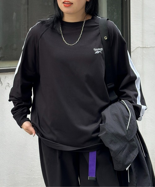 Reebok（リーボック）の「ライン切替T（Tシャツ/カットソー・メンズ・ネイビー/ホワイト/ブラック・MEDIUM/LARGE）」の19枚目の写真