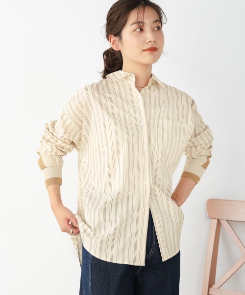 Bou Jeloud（ブージュルード）の「バックヨークテープ切替ブラウス（シャツ/ブラウス・レディース・ラベンダー/A/B/オフホワイト・38）」の5枚目の写真