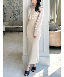 RESEXXY | シアーカーデコンビニットワンピース(ワンピース)